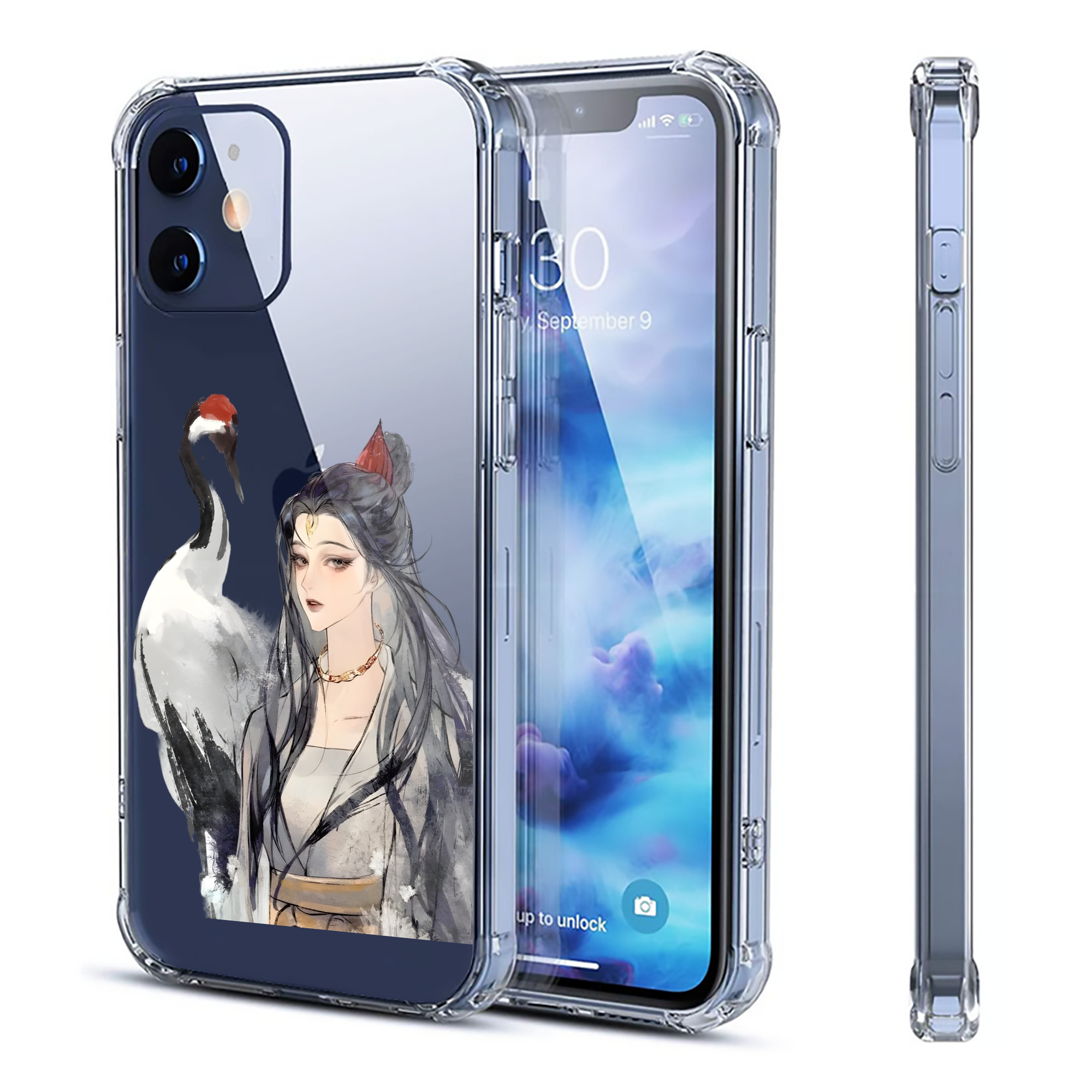 （画像用） Ne Zha 2 ナタ 魔童の大暴れ 【iPhone 12シリーズ対応】透明スマホケース（クリアソフトケース）